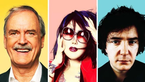 Funny people ... appearing at Sydney's inaugural Just for Laughs festival next month are (from left) John Cleese, Margaret Cho and Dylan Moran. Photos: Tony Briggs
