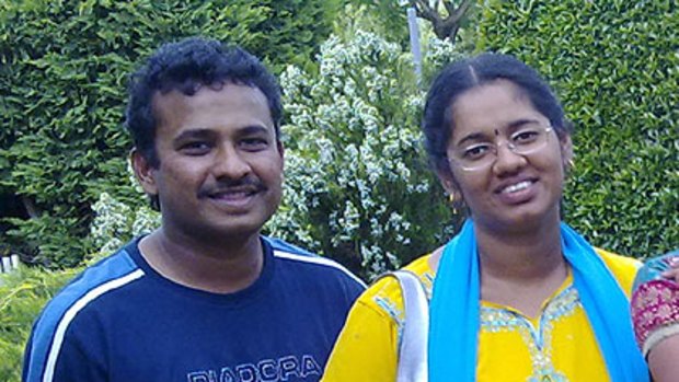 Drowning victim Pavan Ganasala and his wife Aruna.