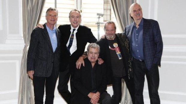 Circus madness: The surviving members of the Monty Python comedy team, from left, Michael Palin, Eric Idle, Terry Jones, Terry Gilliam and John Cleese.