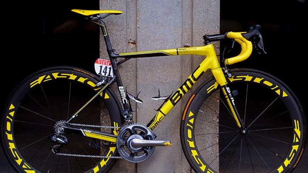 Cadel Evans's BMC from the Tour de France.