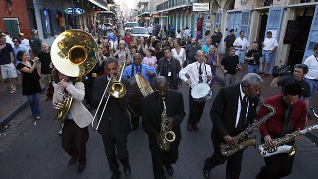 Street music: A New Orleans party.