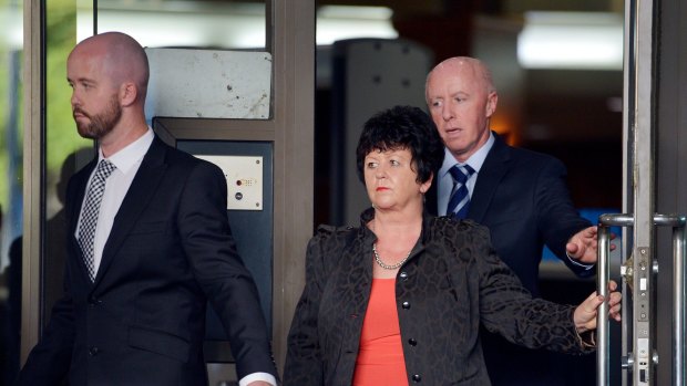 Jill Meagher's family - brother Michael McKeon, mother Edith and father George a leave court hearing.