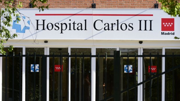Infection scene: Madrid's Hospital Carlos III where the nurse infected with Ebola worked.