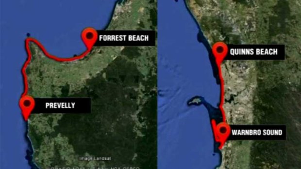 Two kill zones will stretch from Quinns Beach to Warnboro, and Geographe to Margaret River.