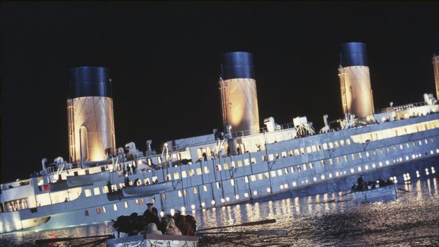A 3D replica of the luxury liner, the Titanic, which sank on its maiden voyage in 1912.
