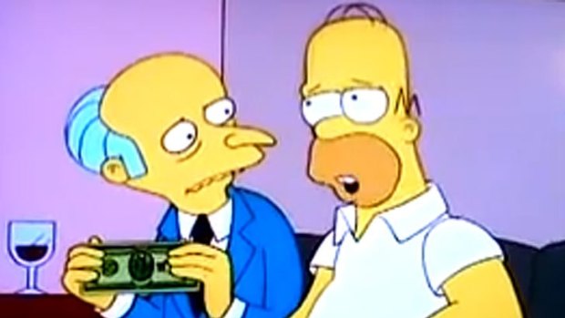 Was the trillion-dollar coin idea inspired by the Simpsons?