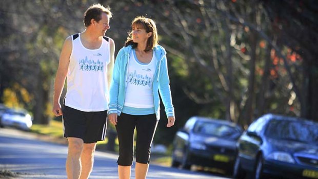 Simon and Libby Taylor &#8230; running for the Melanoma Institute.