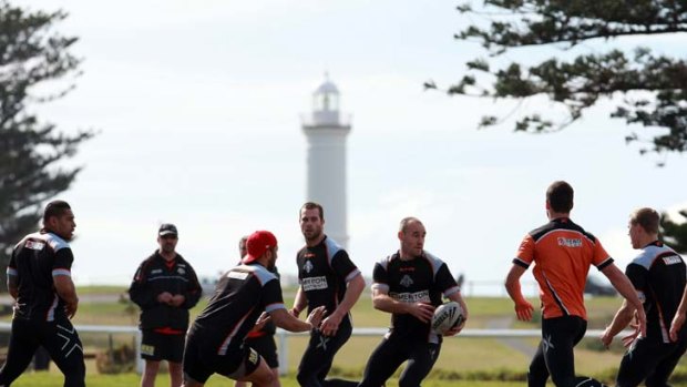 Lighting the way ... Melbourne's winning streak shines like a beacon for the Tigers, who trained at Kiama this week.