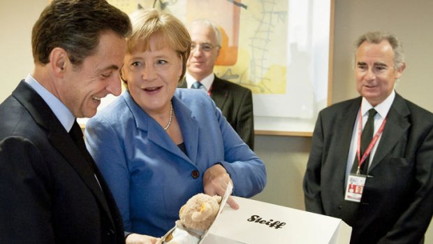 Odd couple: Relations between German Chancellor Angela Merkel and French President Nicolas Sarcozy run hot and cold.