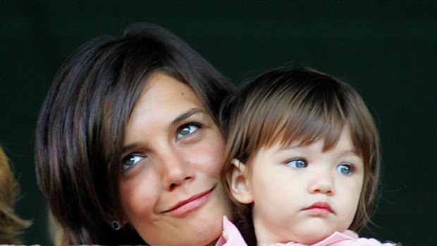 Mother love ... Katie Holmes and daughter Suri.