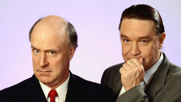 John Clarke and Bryan Dawe in brilliant disguise as themselves.