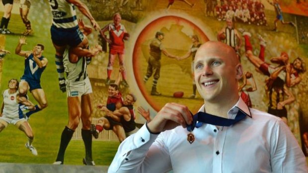 Gary Ablett after winning the 2013 Brownlow Medal.