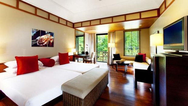 Elegant rooms at the Andaman Langkawi.