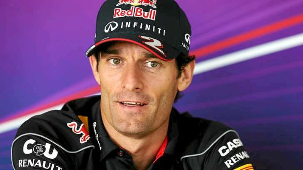 Mark Webber is more than 10kg heavier than his teammate Sebastian Vettel.