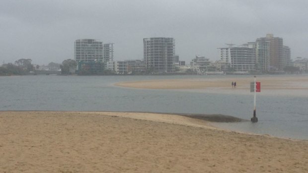 The Maroochy River at Cotton Tree on the Sunshine Coast on Saturday, where according to brisbanetimes.com.au reporter Amy Remeikis holiday weekenders usually can't get a spot.