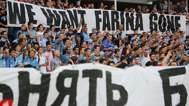 Sydney FC fans revolt after a loss to Adelaide.