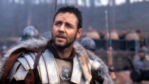 Russ rebuffed ... being overseas while filming <i>Gladiator</i> has been cited as part of the reason Crowe missed out on an Aussie passport. Not applying for one could be another explanation.