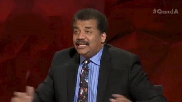 An animated Neil deGrasse Tyson offers a "cosmic perspective" on the Adam Goodes controversy.    