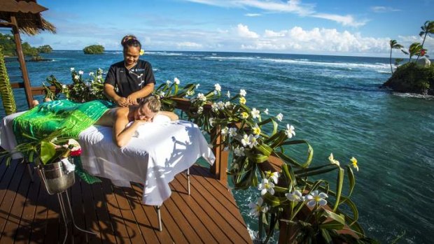 Spellbinding: a massage at Seabreeze Resort.