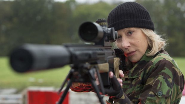 Helen Mirren as a mature-age action hero in <i>Red</i>.