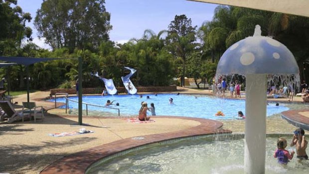 Pool resources ... holiday parks have facilities that compare well with family-oriented resorts.
