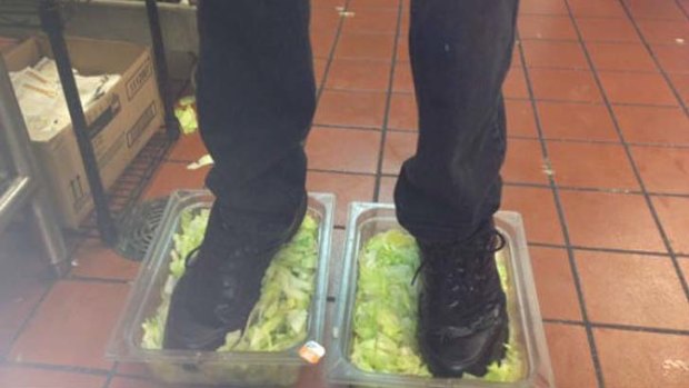 Burger King workers sacked after this photo appeared online.