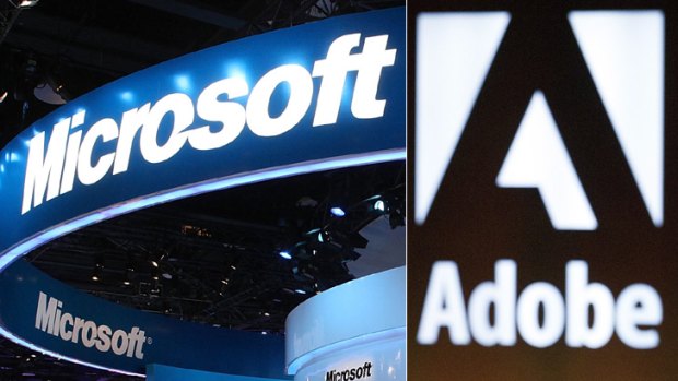 Microsoft and Adobe: Suing Super Radio Network.