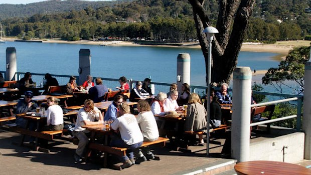 Australia's largest beer garden ... the Newport Arms hotel.