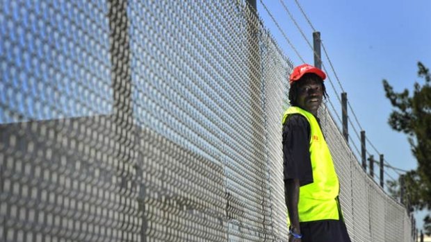 Process worker Tito Reng, a refugee from Sudan, has been locked out of meatworks Swift Australia for three weeks.