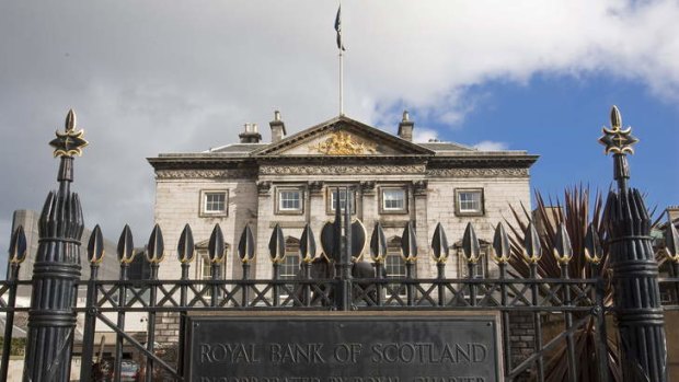 The original Royal Bank of Scotland Group headquarters building in Edinburgh.