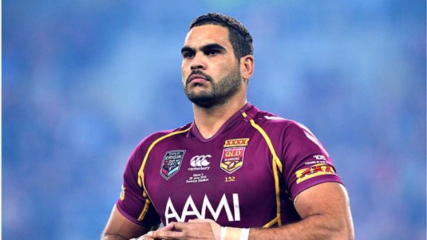 Racial abuse: A troll has targeted Greg Inglis and his wife highly offensive comments to a picture on Instagram.
