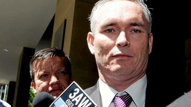 Craig Thomson at the Melbourne Magistrates Court last week.
