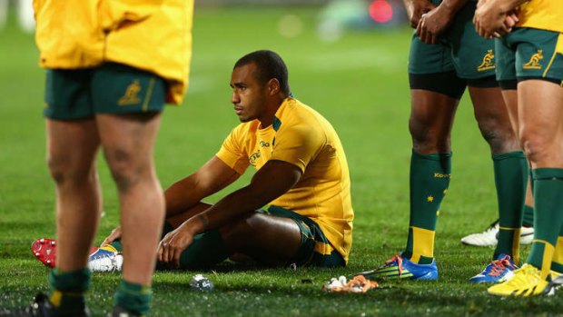 Targeted: The New Zealanders harassed Australian halfback Will Genia so successfully they nearly scored two more tries.