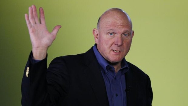 Microsoft CEO Steve Ballmer: 'now is the right time'.