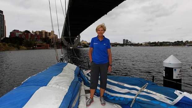 World sailing champion Vanessa Dudley, who is competing in her 18th Sydney to Hobart.