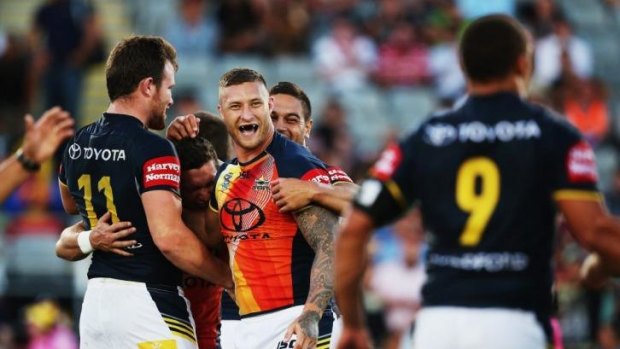 Attracting interest: Tariq Sims could end up playing for South Sydney next year.