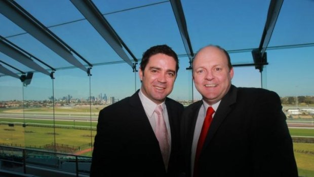 AFL greats Garry Lyon and Billy Brownless.