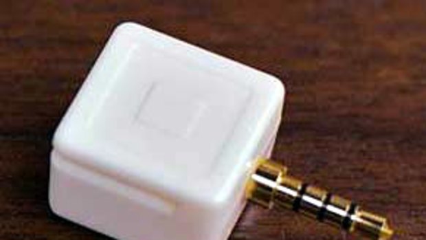 The Square card reader for mobile devices... payments on the go.