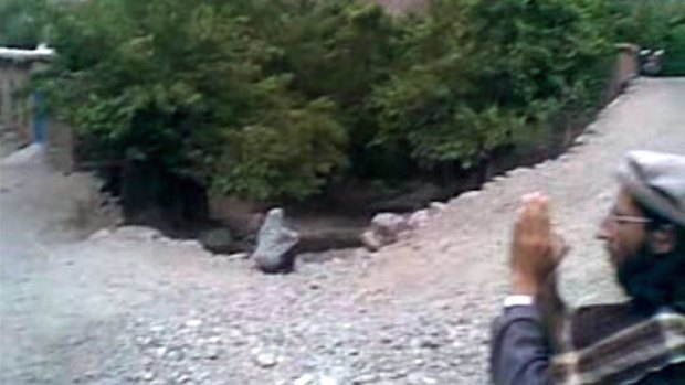 Executed ... this frame grab shows Najiba  sitting at the edge of a ditch shortly before being executed after being accused of adultery with a Taliban commander.