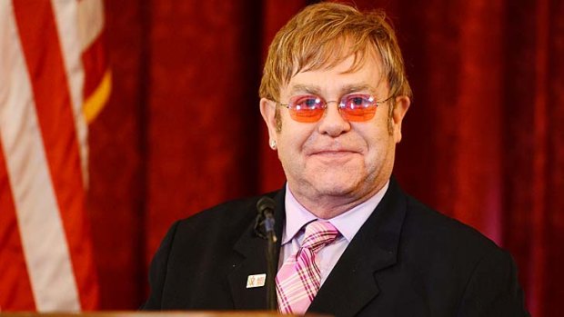 Taking a swipe ... Sir Elton John.