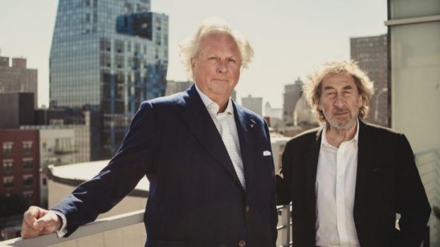 Twinkle, twinkle: Clive James, left,  and Howard Jacobson take in the view.