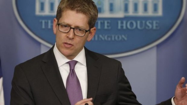 White House press secretary Jay Carney in a media briefing.