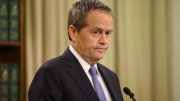 Bill Shorten reveals the sex assault allegations in Melbourne on Thursday.