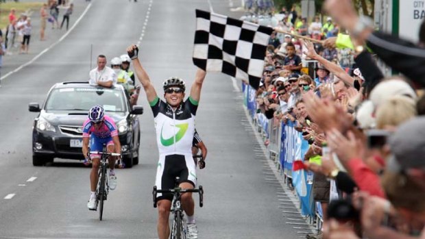 Winning smile &#8230; Simon Gerrans showed GreenEDGE's potential with victory at the national road championships in Ballarat last week.