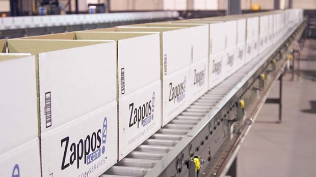 Zappos' warehouse in Kentucky, where its servers were compromised over the weekend.