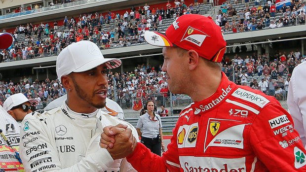 Hamilton and Sebastian Vettel have enjoyed a fierce battle in 2017.