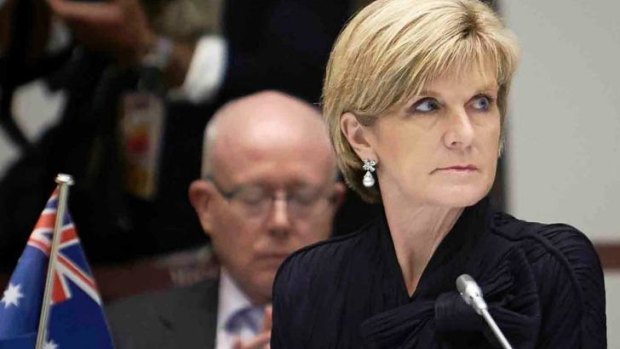 Foreign Affairs Minister Julie Bishop: No Australian troops for Iraq.