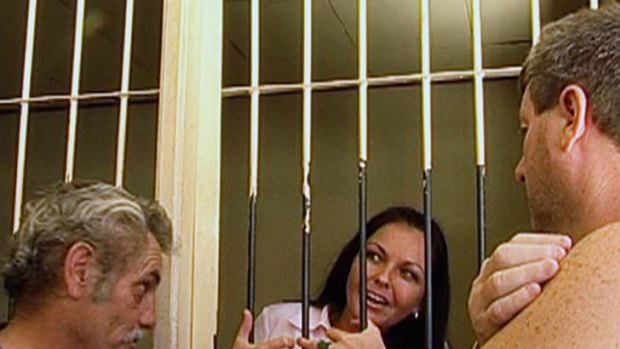 ''Can you keep it together, love?'' &#8230; drug traffickers Malcolm McCauley and David McHugh visit Schapelle Corby in Kerobokan jail in 2005.