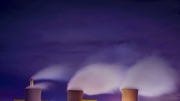 Power plants in the Latrobe Valley.