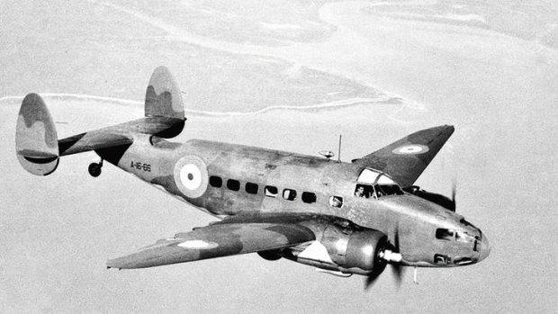 War birds … a Lockheed Hudson light bomber, similar to the one that crashed into a hillside near Canberra airport on August 13, 1940, killing 10 people.